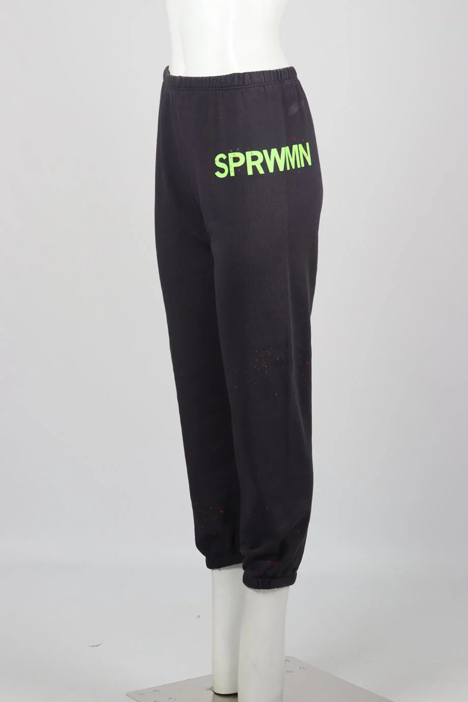 SPRWMN PRINTED COTTON JERSEY TRACK PANTS SMALL - Image 3