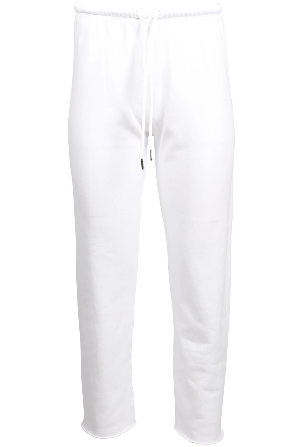 SPRWMN WHITE COTTON BLEND TRACK PANTS SMALL