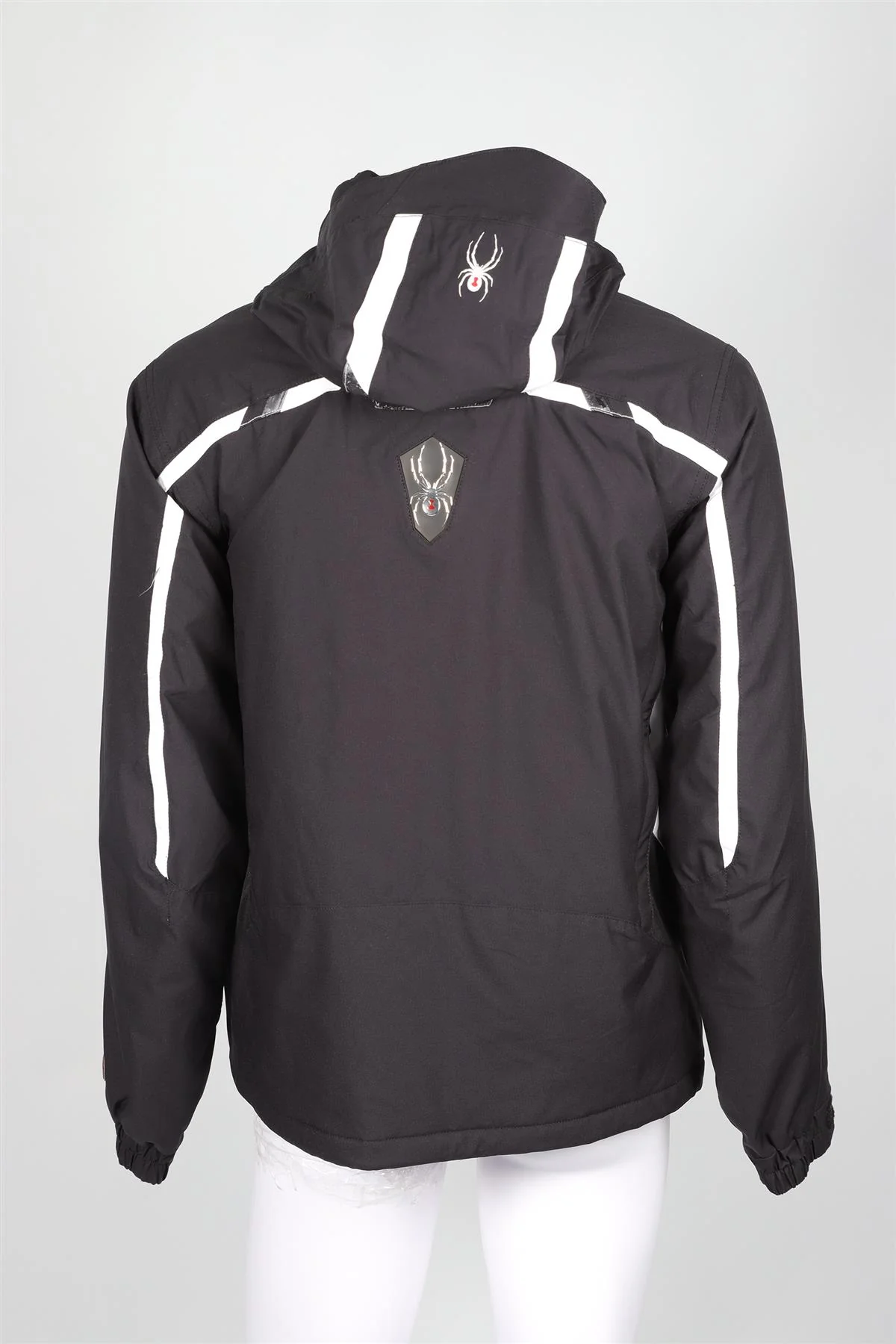 SPYDER BLACK MEN'S PADDED JACKET MEDIUM - Image 4