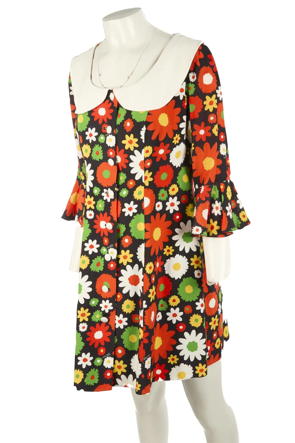 SRETSIS MULTI CREPE MINI DRESS UK 10 - Image 3