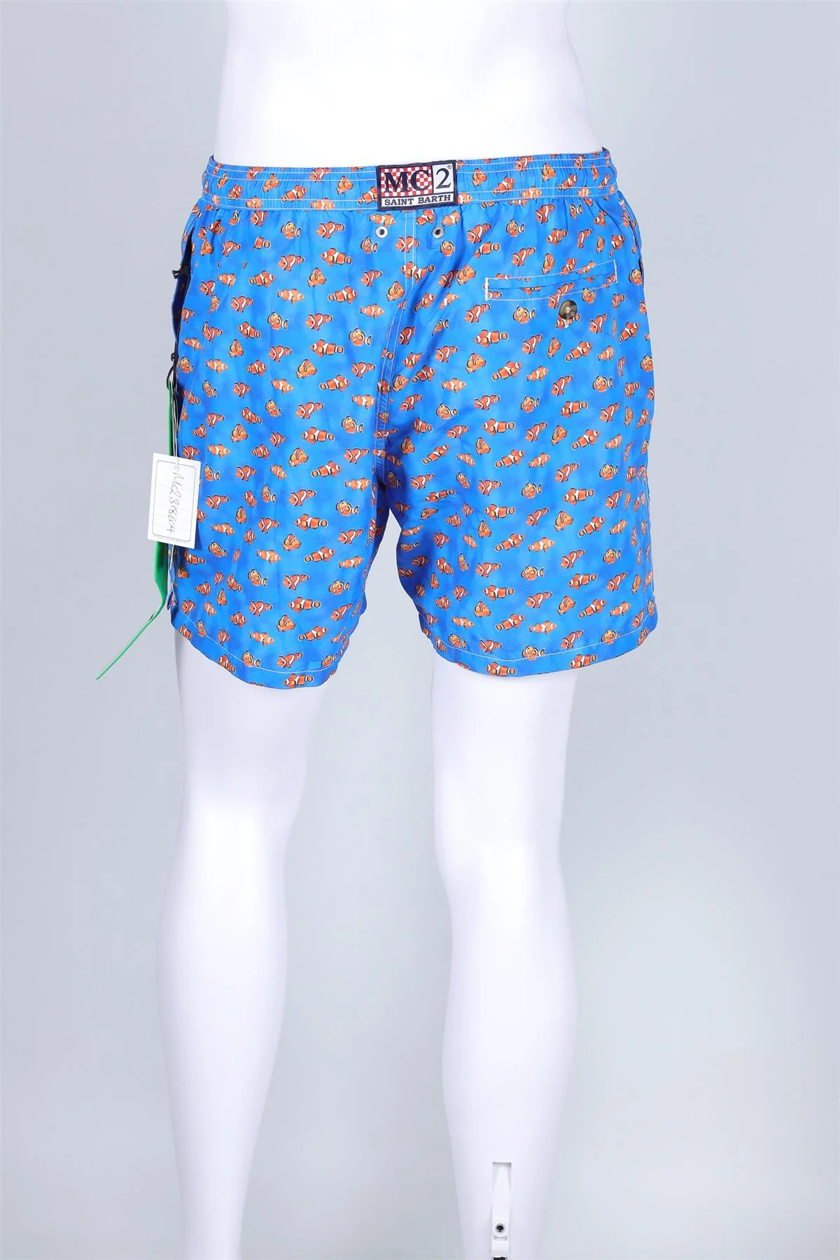 ST BARTH MC2 BLUE MEN'S SWIM SHORTS LARGE - Image 4