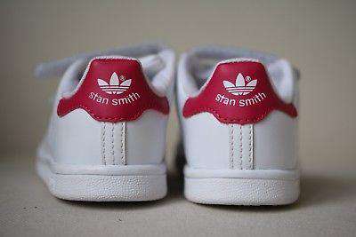 STAN SMITH ADIDAS KIDS WHITE TRAINERS EU 24 UK 7K - Image 6