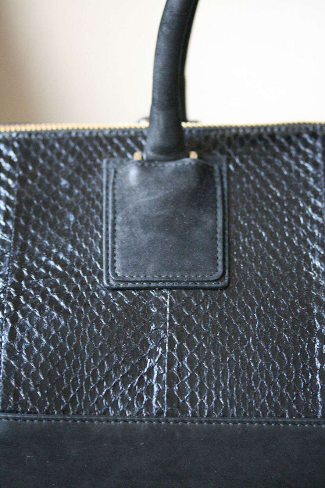 STARK AT HARRODS BLACK PYTHON TOTE BAG - Image 2