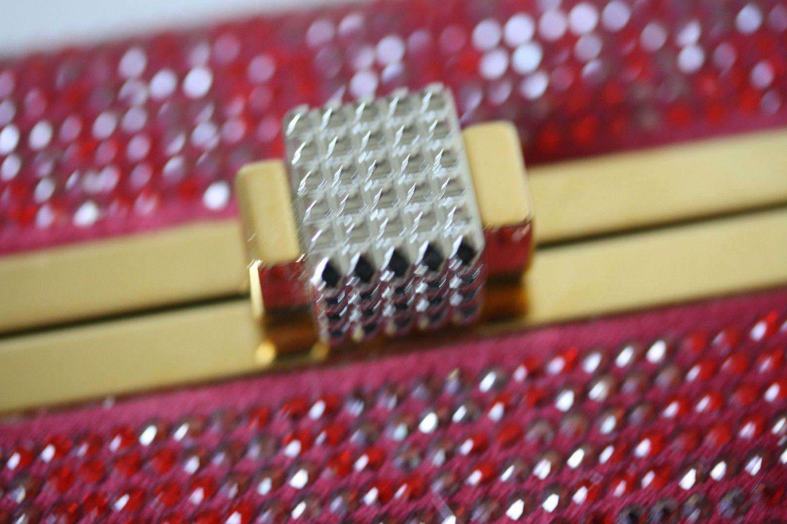 STARK AT HARRODS BRILLIANCE RED ZEBRA CRYSTAL BOX CLUTCH - Image 3