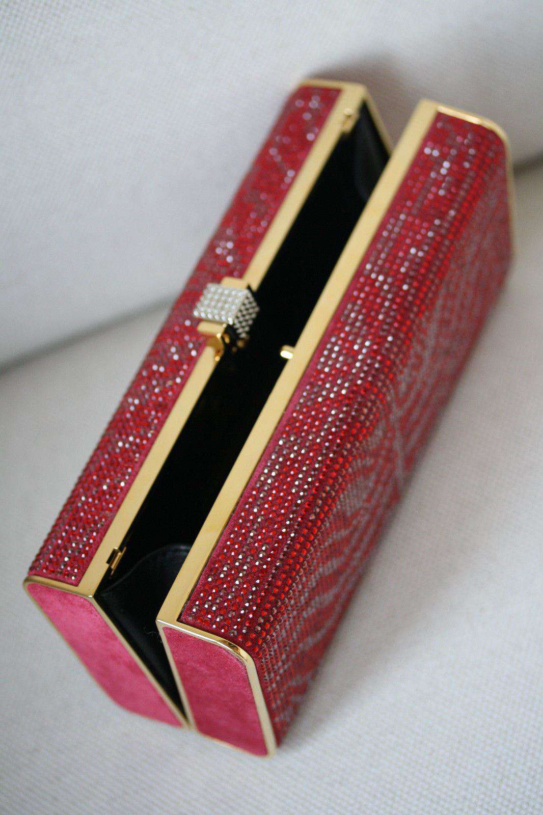 STARK AT HARRODS BRILLIANCE RED ZEBRA CRYSTAL BOX CLUTCH - Image 4