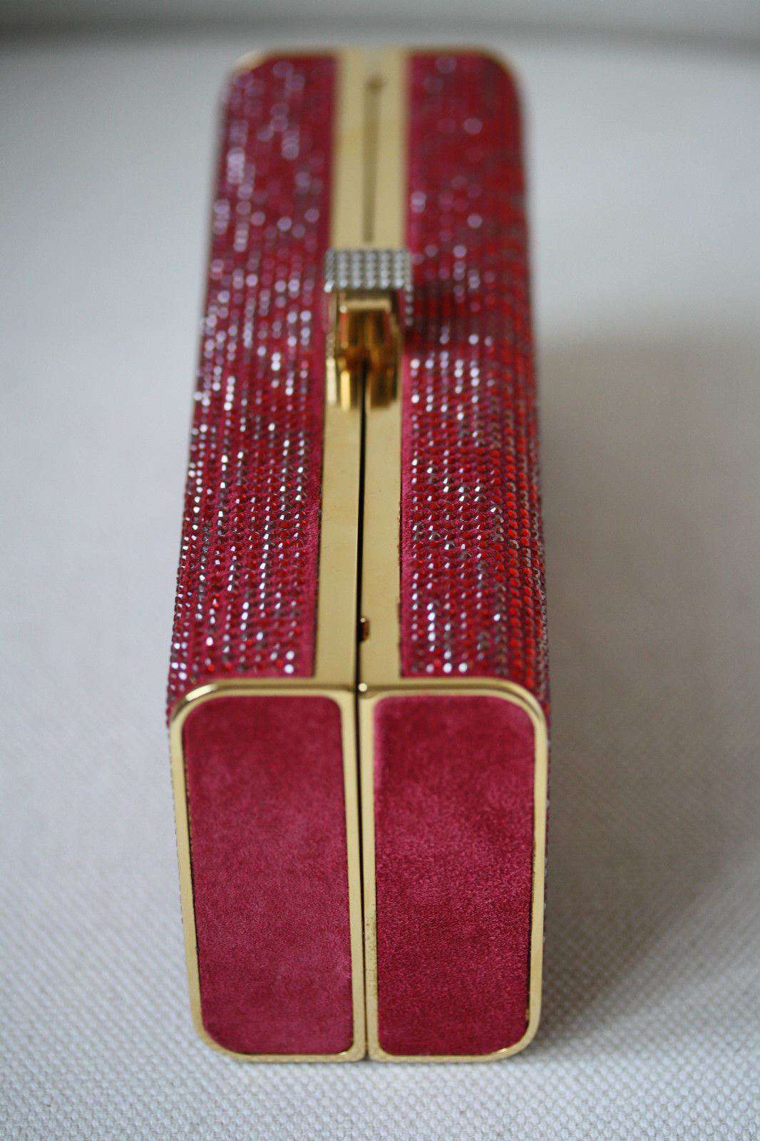 STARK AT HARRODS BRILLIANCE RED ZEBRA CRYSTAL BOX CLUTCH - Image 8