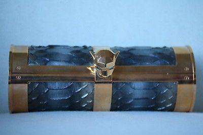 STARK AT HARRODS FIERCE SNAKE PYTHON PANTHER CLUTCH BAG - Image 8