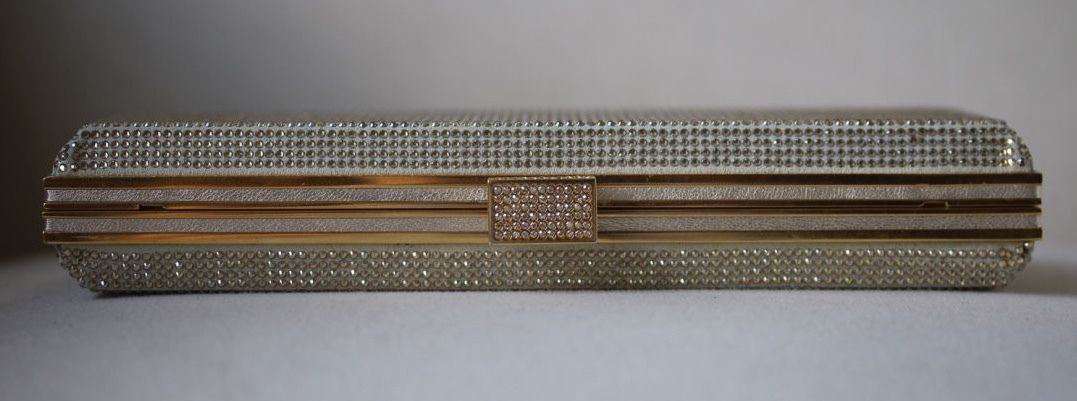 STARK AT HARRODS LADY IN THE NIGHT CHAMPAGNE CRYSTAL BOX CLUTCH - Image 7