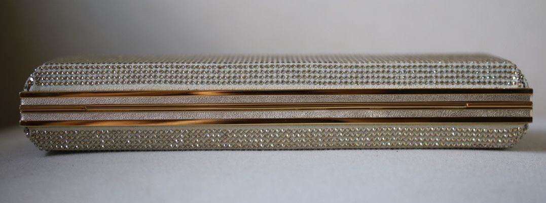 STARK AT HARRODS LADY IN THE NIGHT CHAMPAGNE CRYSTAL BOX CLUTCH - Image 9