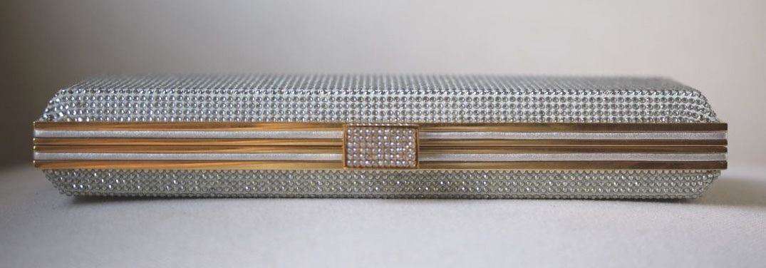 STARK AT HARRODS LADY IN THE NIGHT SILVER CRYSTAL BOX CLUTCH - Image 2