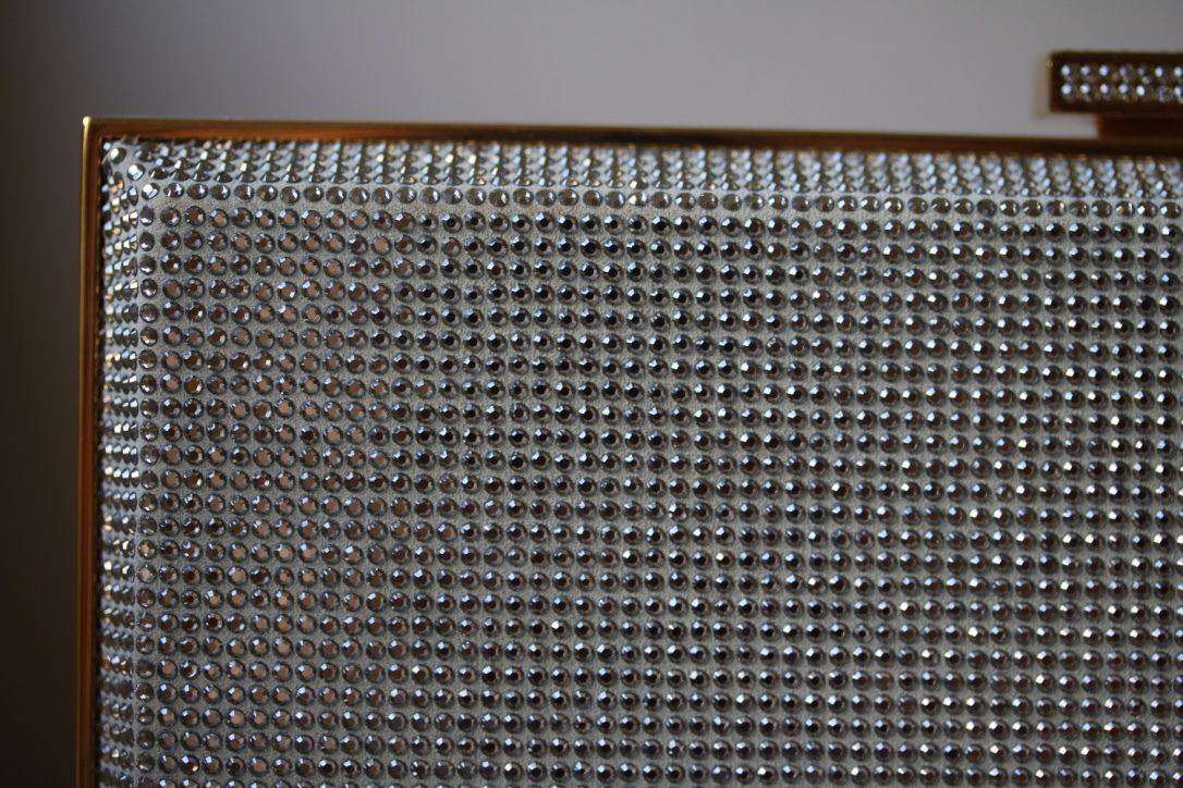 STARK AT HARRODS LADY IN THE NIGHT SILVER CRYSTAL BOX CLUTCH - Image 6