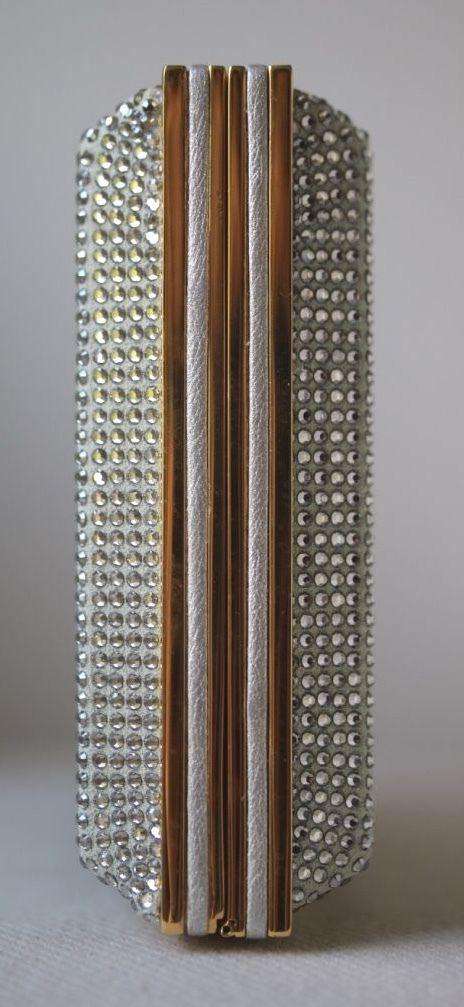 STARK AT HARRODS LADY IN THE NIGHT SILVER CRYSTAL BOX CLUTCH - Image 7