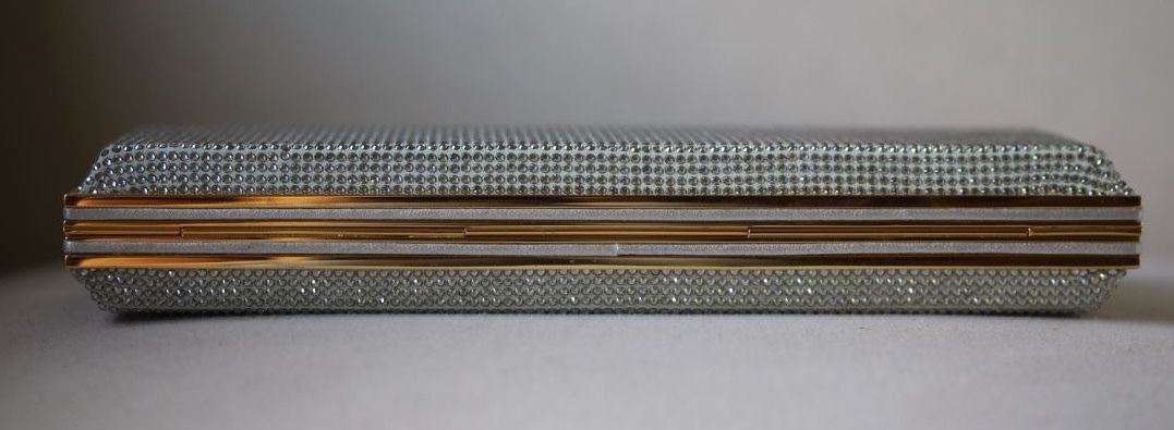 STARK AT HARRODS LADY IN THE NIGHT SILVER CRYSTAL BOX CLUTCH - Image 9