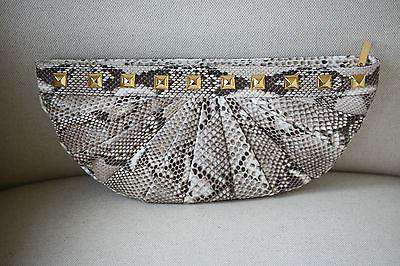 STARK AT HARRODS NATURAL PYTHON ARC CLUTCH BAG - Image 4