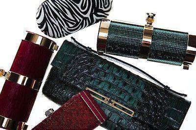 STARK AT HARRODS RED PONY PANTHER CLUTCH BAG
