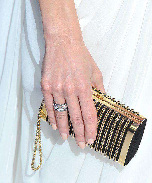 STARK AT HARRODS SEDUCTRESS GOLD BLACK CRYSTAL BOX CLUTCH