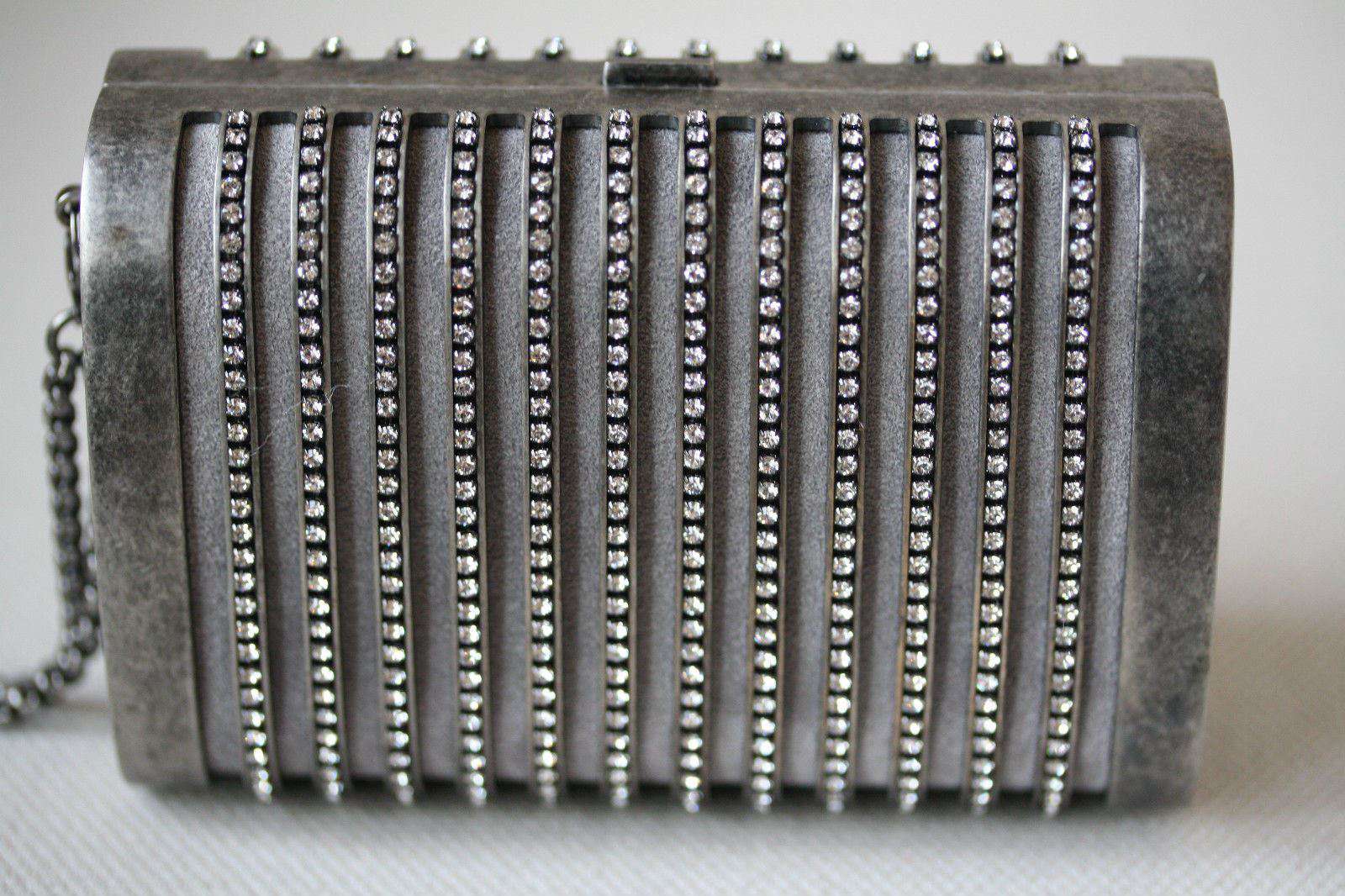 STARK AT HARRODS SEDUCTRESS SILVER CRYSTAL BOX CLUTCH - Image 3
