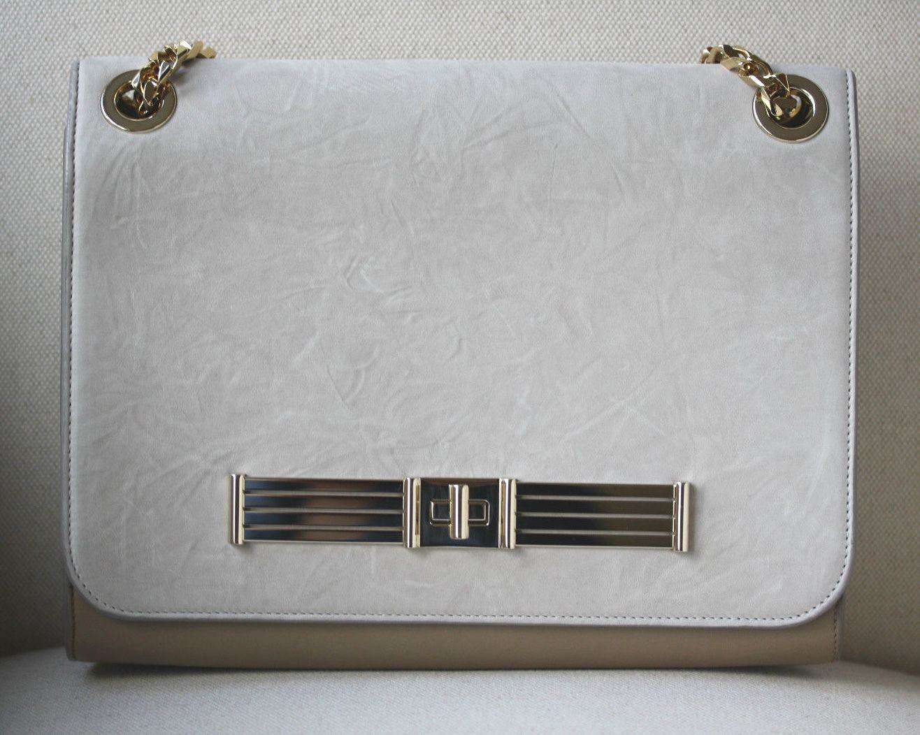 STARK AT HARRODS SERENA BEIGE CLUTCH HANDBAG
