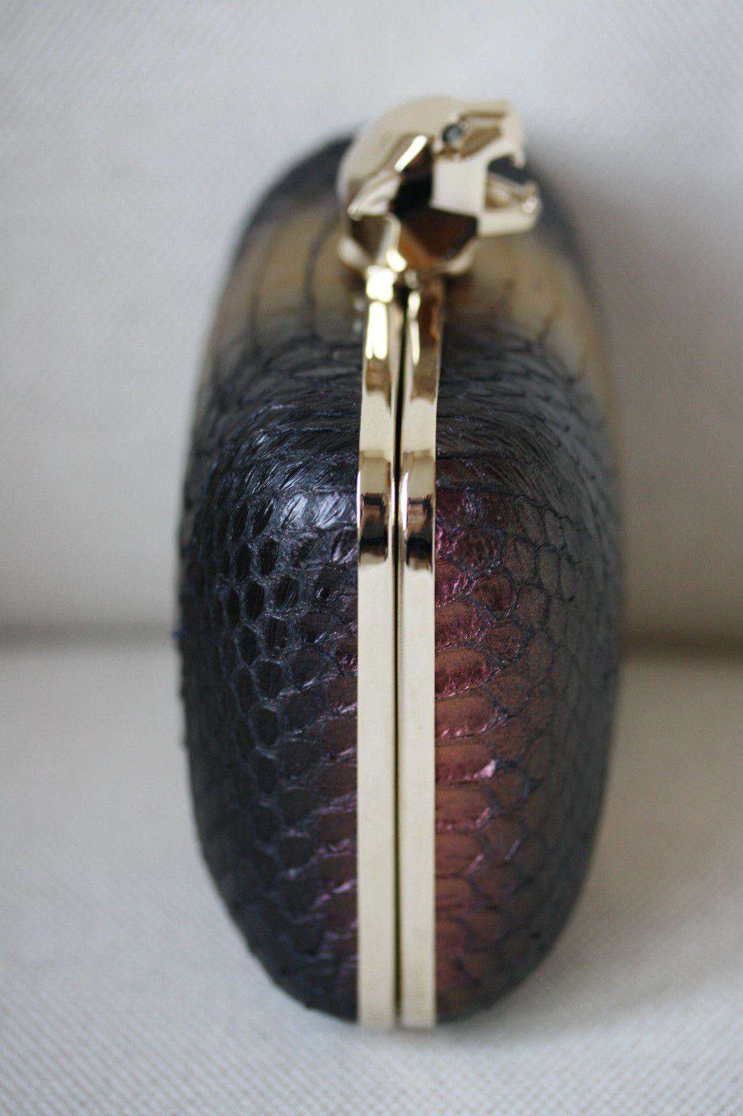 STARK AT HARRODS TAMARA PANTHER PYTHON BOX CLUTCH - Image 3