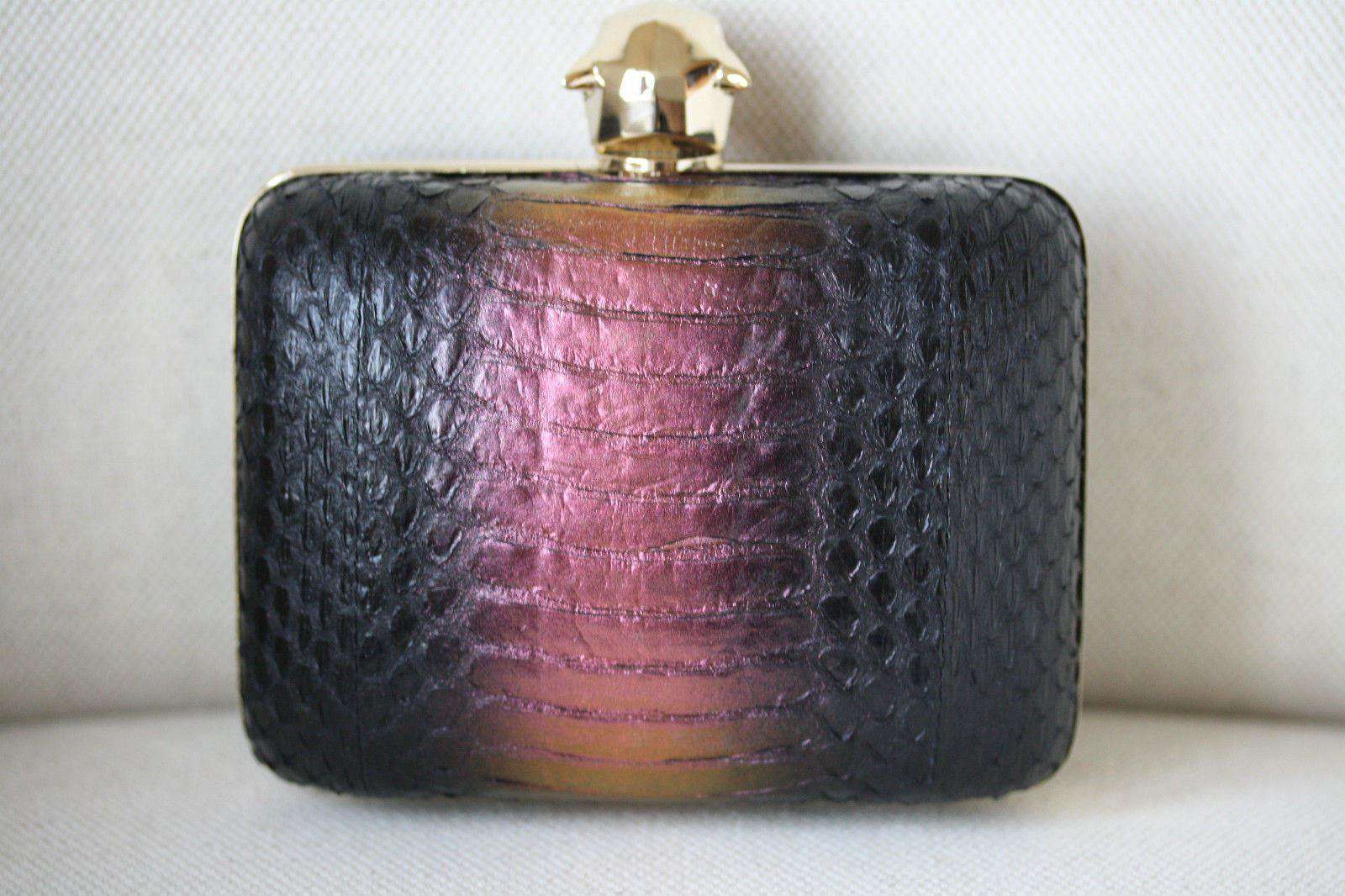 STARK AT HARRODS TAMARA PANTHER PYTHON BOX CLUTCH - Image 8