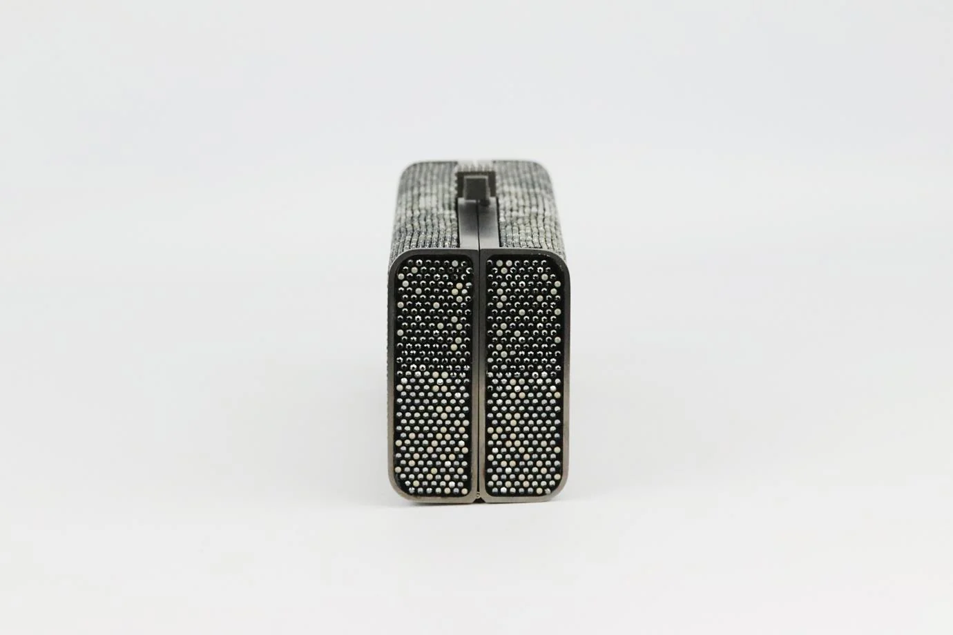 STARK BRILLIANCE CRYSTAL EMBELLISHED SUEDE BOX CLUTCH - Image 5