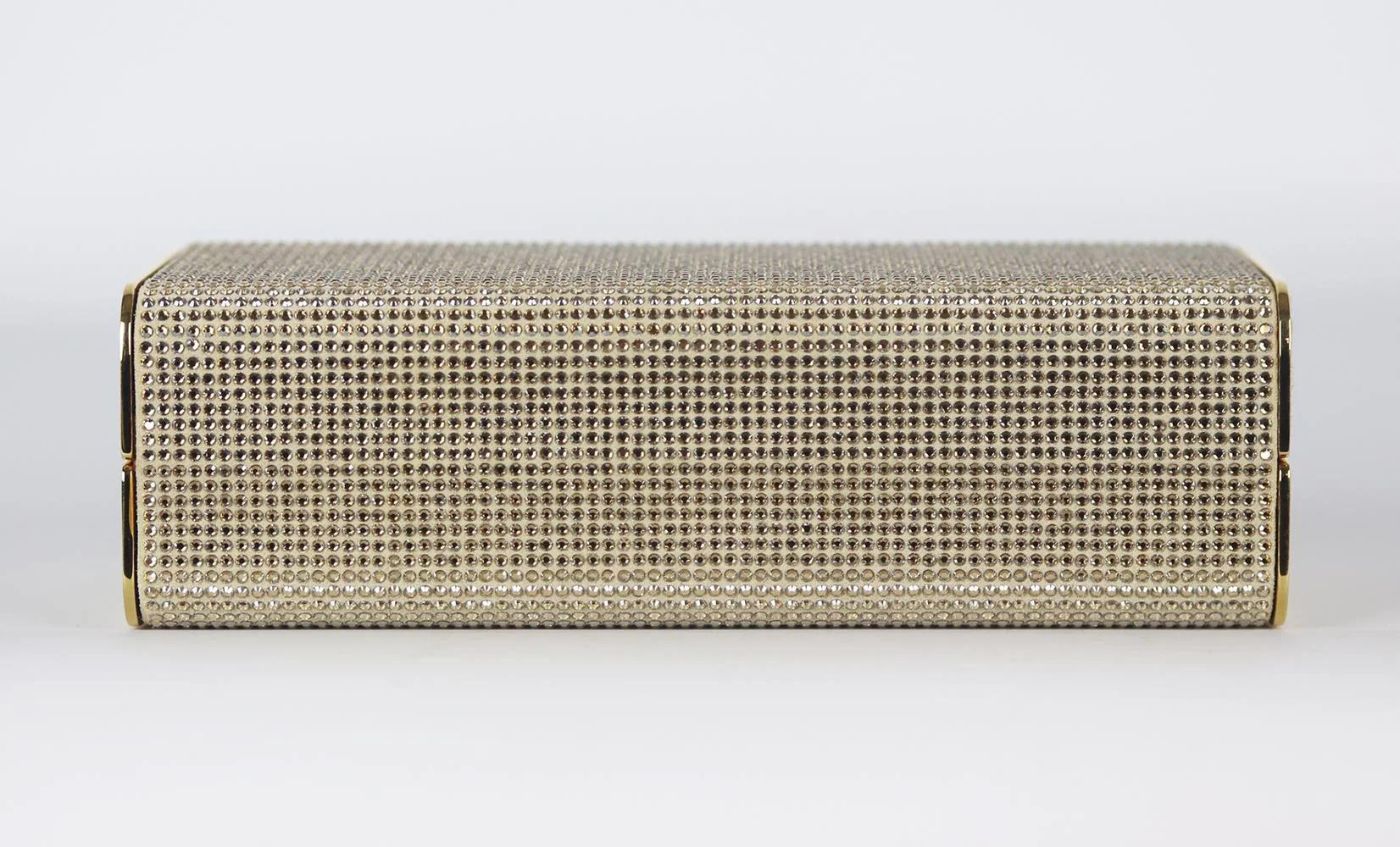 STARK BRILLIANCE EMBELLISHED SUEDE BOX CLUTCH - Image 6