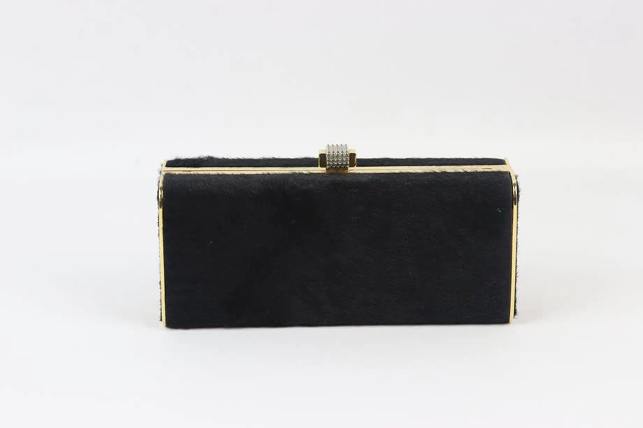 STARK CALF HAIR AND LEATHER BOX CLUTCH - Image 4