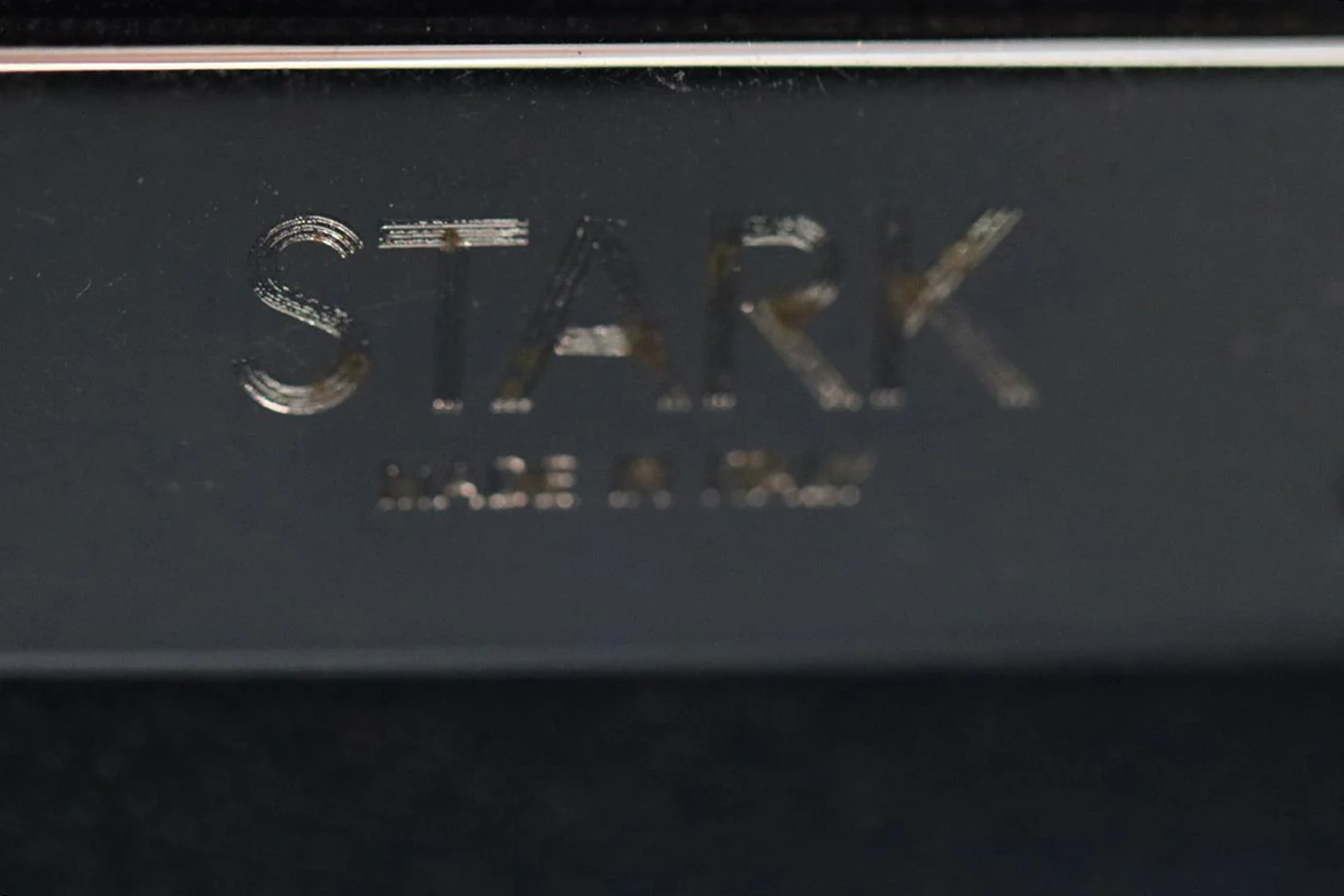 STARK CRYSTAL EMBELLISHED SUEDE AND SILVER TONE CLUTCH - Image 9