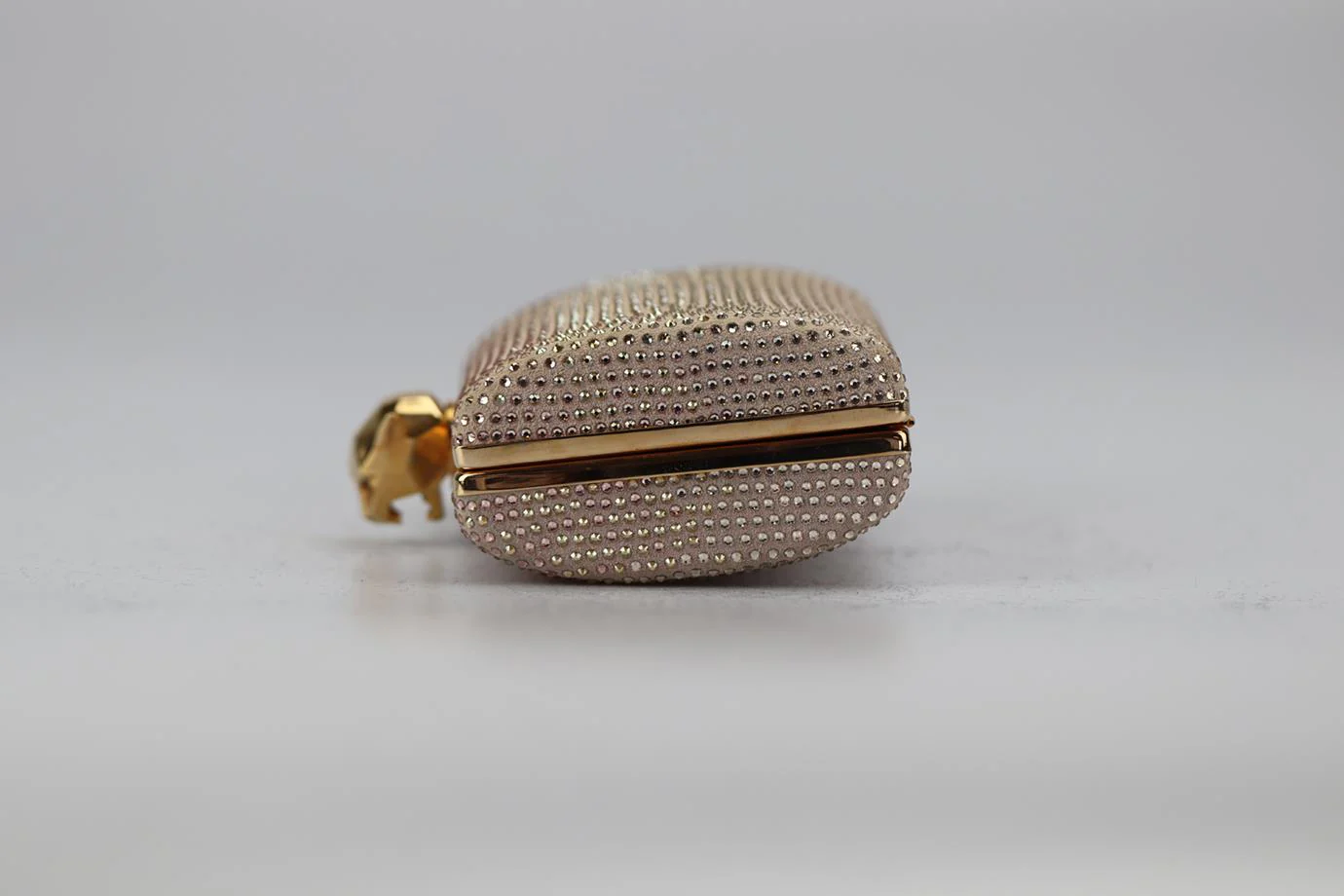 STARK CRYSTAL EMBELLISHED SUEDE CLUTCH - Image 3