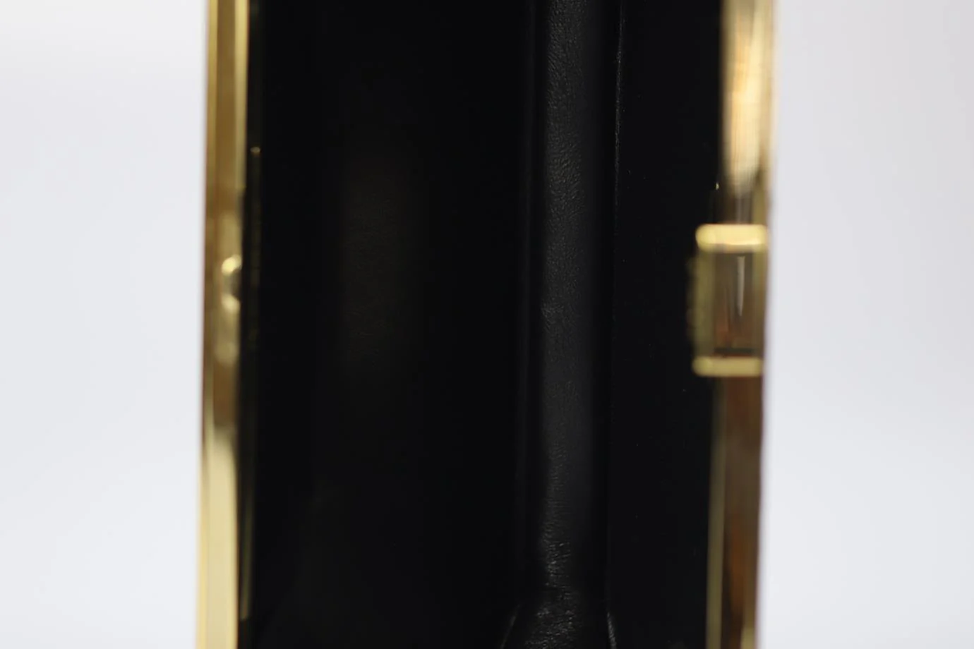 STARK PYTHON AND GOLD TONE CLUTCH - Image 8