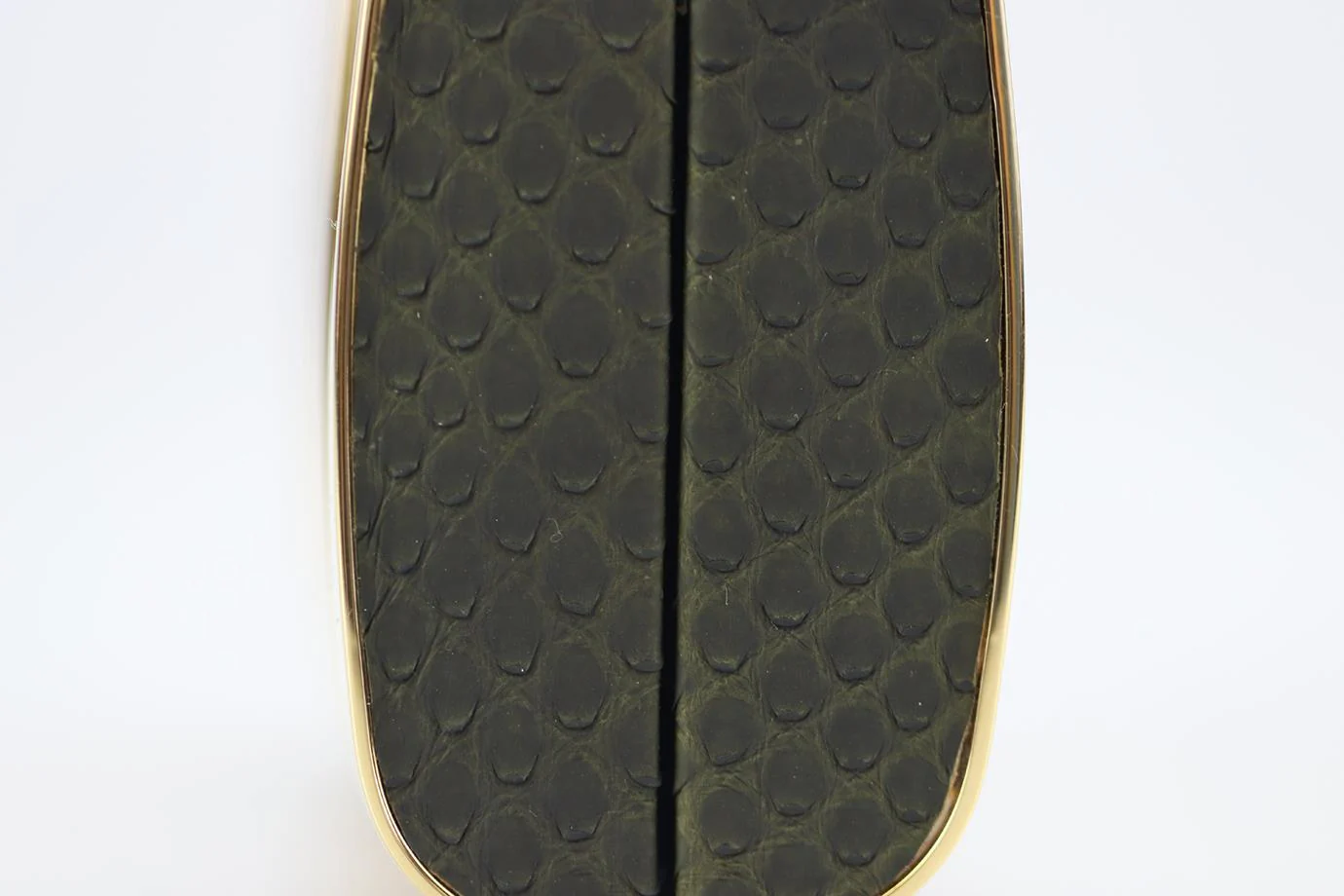 STARK PYTHON AND GOLD TONE CLUTCH - Image 4