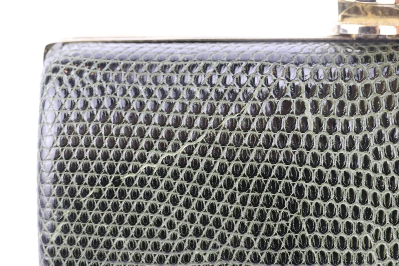 STARK SNAKE EFFECT LEATHER BOX CLUTCH - Image 8