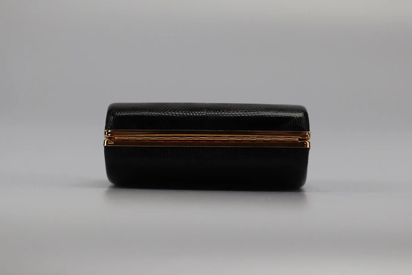 STARK SNAKESKIN AND ROSE GOLD TONE CLUTCH - Image 6