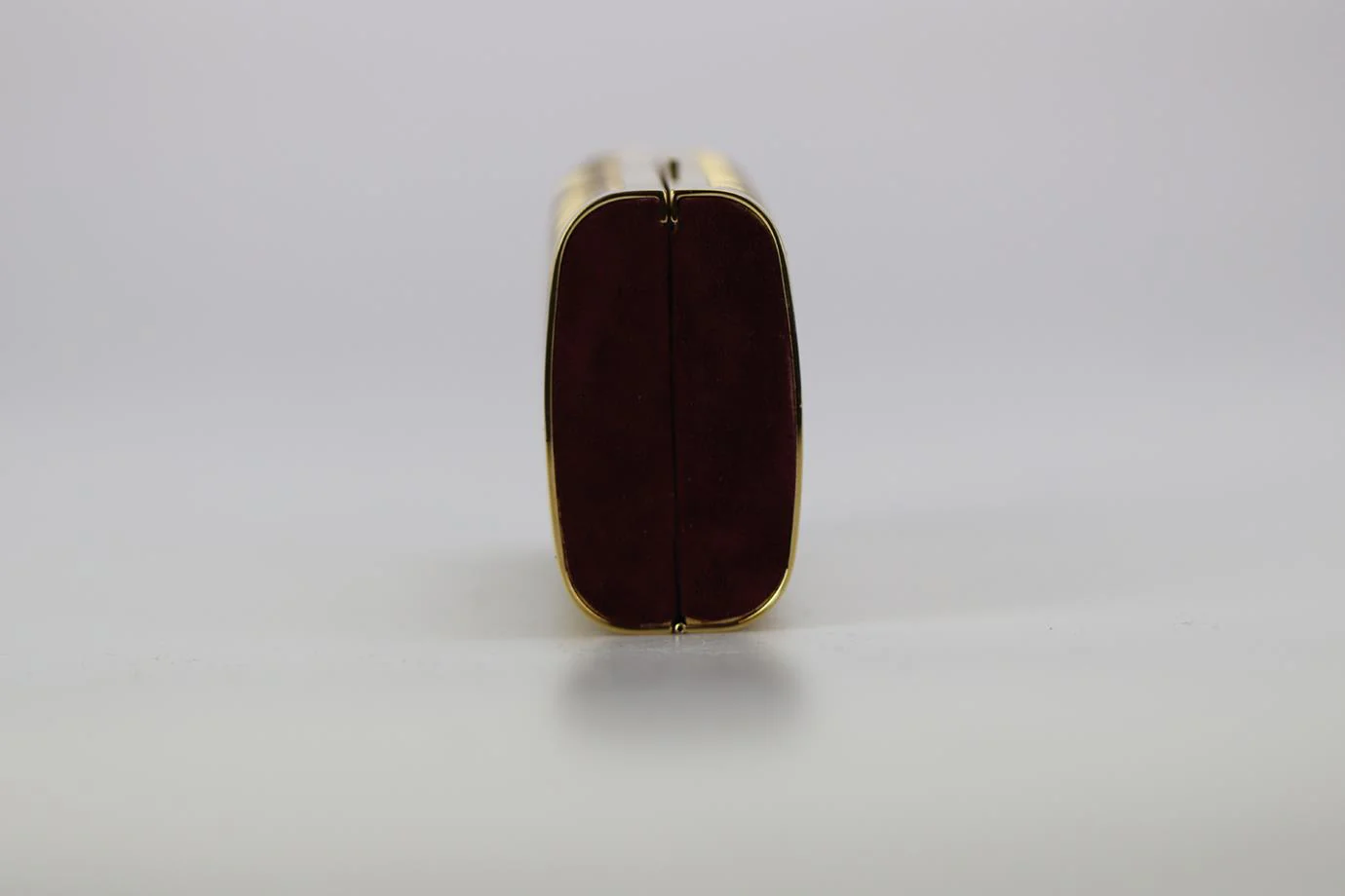 STARK SUEDE AND GOLD TONE CLUTCH - Image 3