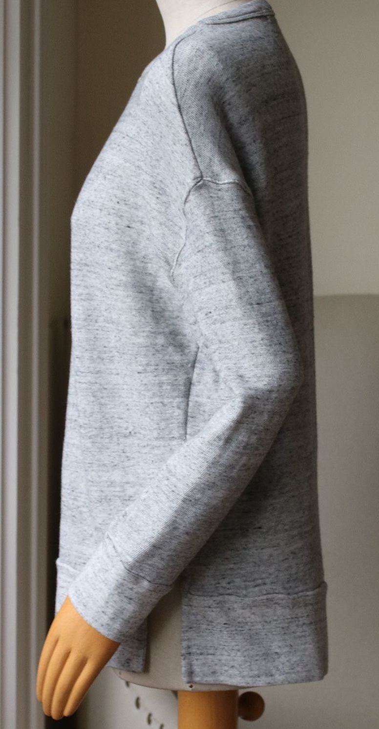 STATESIDE GREY FLEECE SWEATSHIRT SMALL - Image 2