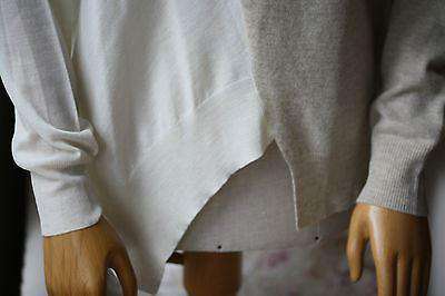 STELLA MCCARTNEY ASYMMETRIC TWO TONE WOOL SWEATER IT 42 UK 10 - Image 3