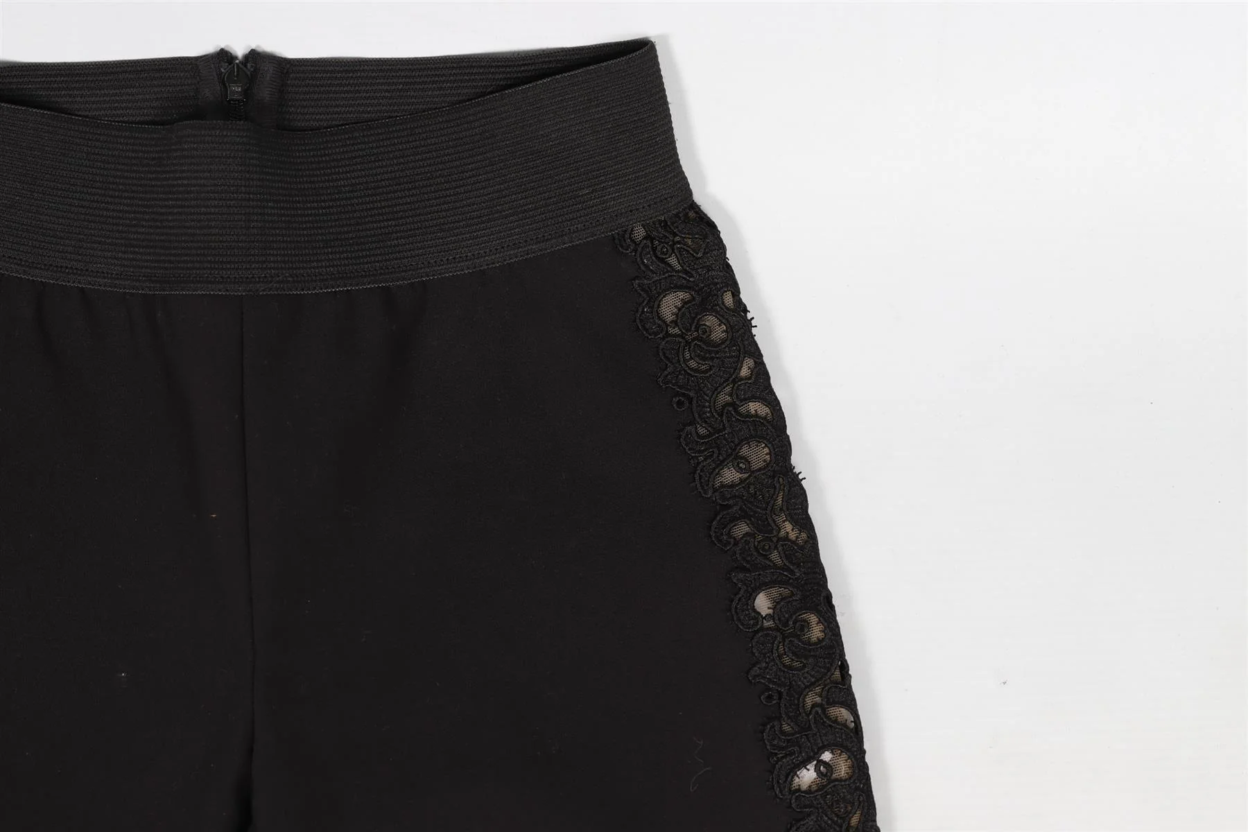 STELLA MCCARTNEY BLACK COTTON SKINNY PANTS IT 36 UK 4 - Image 8
