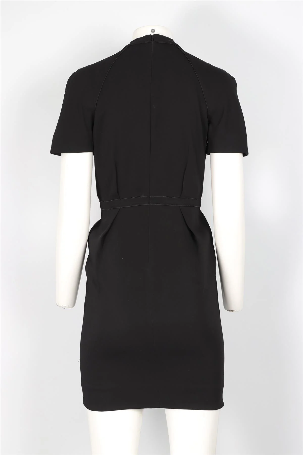 STELLA MCCARTNEY BLACK CREPE MINI DRESS IT 38 UK 6 - Image 4