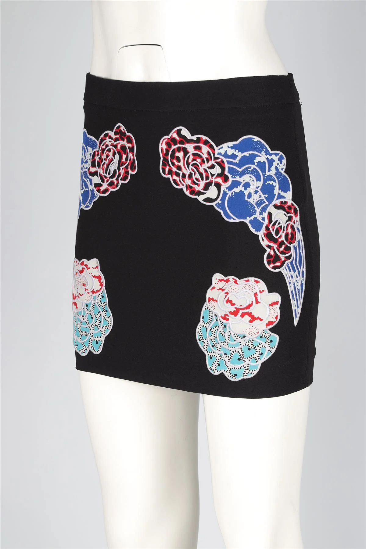 STELLA MCCARTNEY BLACK CREPE MINI SKIRT IT 36 UK 4 - Image 3