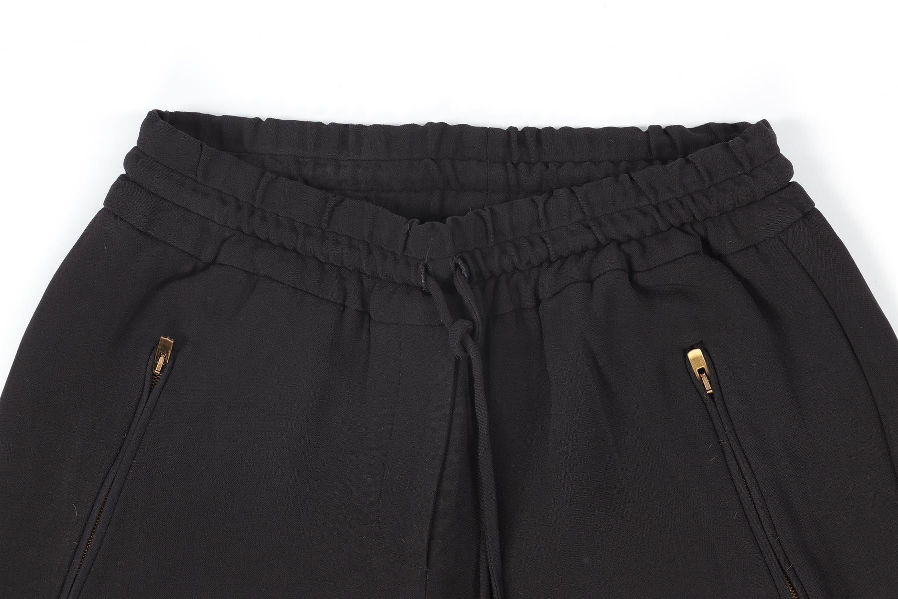 STELLA MCCARTNEY BLACK CREPE TAPERED PANTS IT 34 UK 2 - Image 3