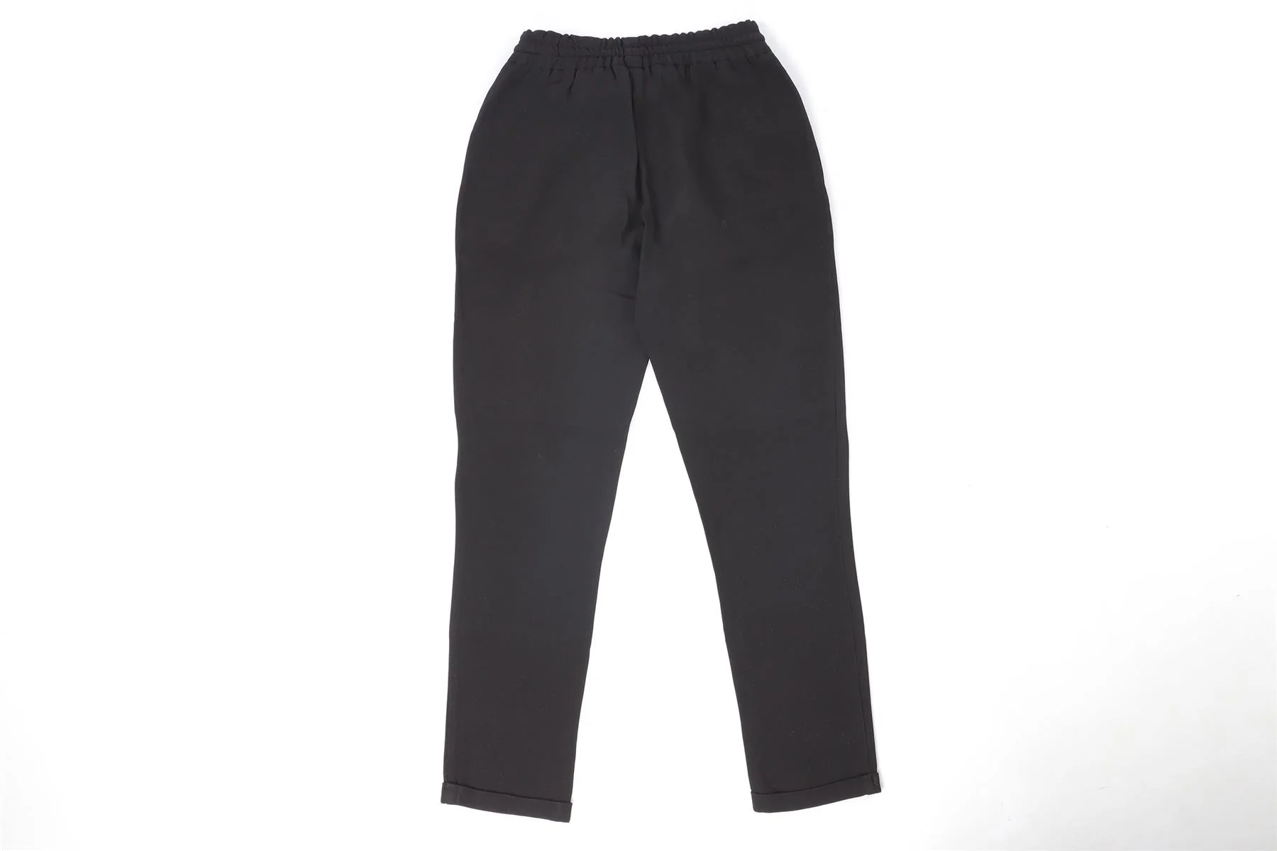 STELLA MCCARTNEY BLACK CREPE TAPERED PANTS IT 34 UK 2 - Image 4