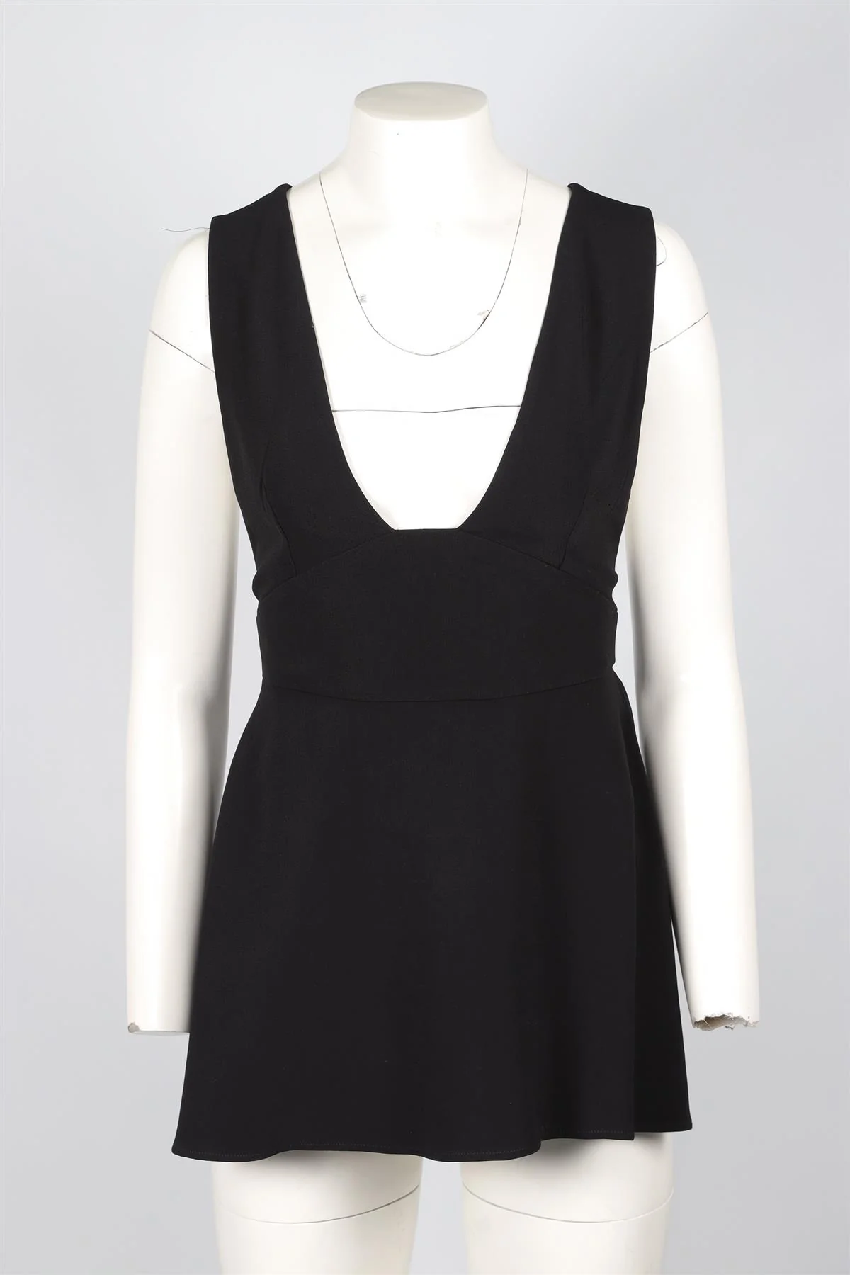 STELLA MCCARTNEY BLACK CREPE TOP IT 38 UK 6 - Image 2