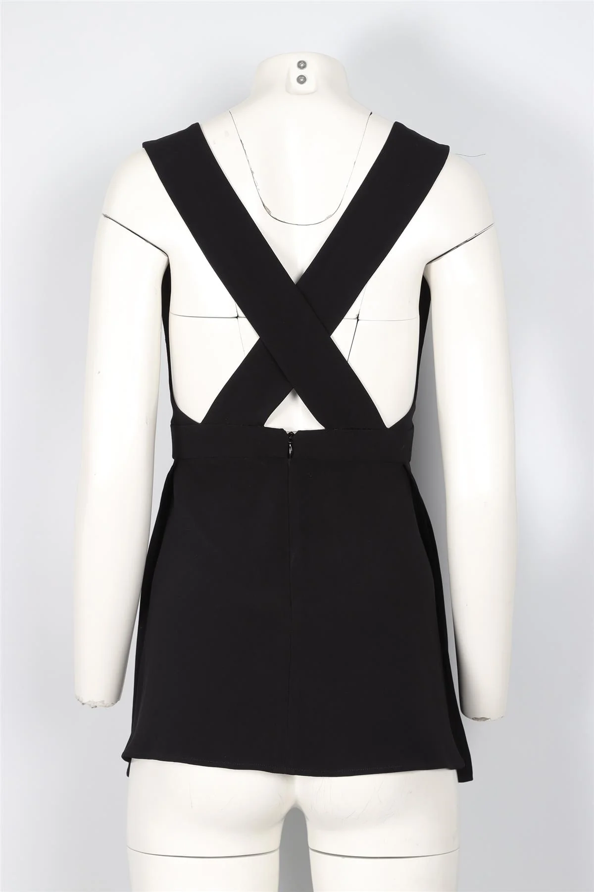 STELLA MCCARTNEY BLACK CREPE TOP IT 38 UK 6 - Image 4