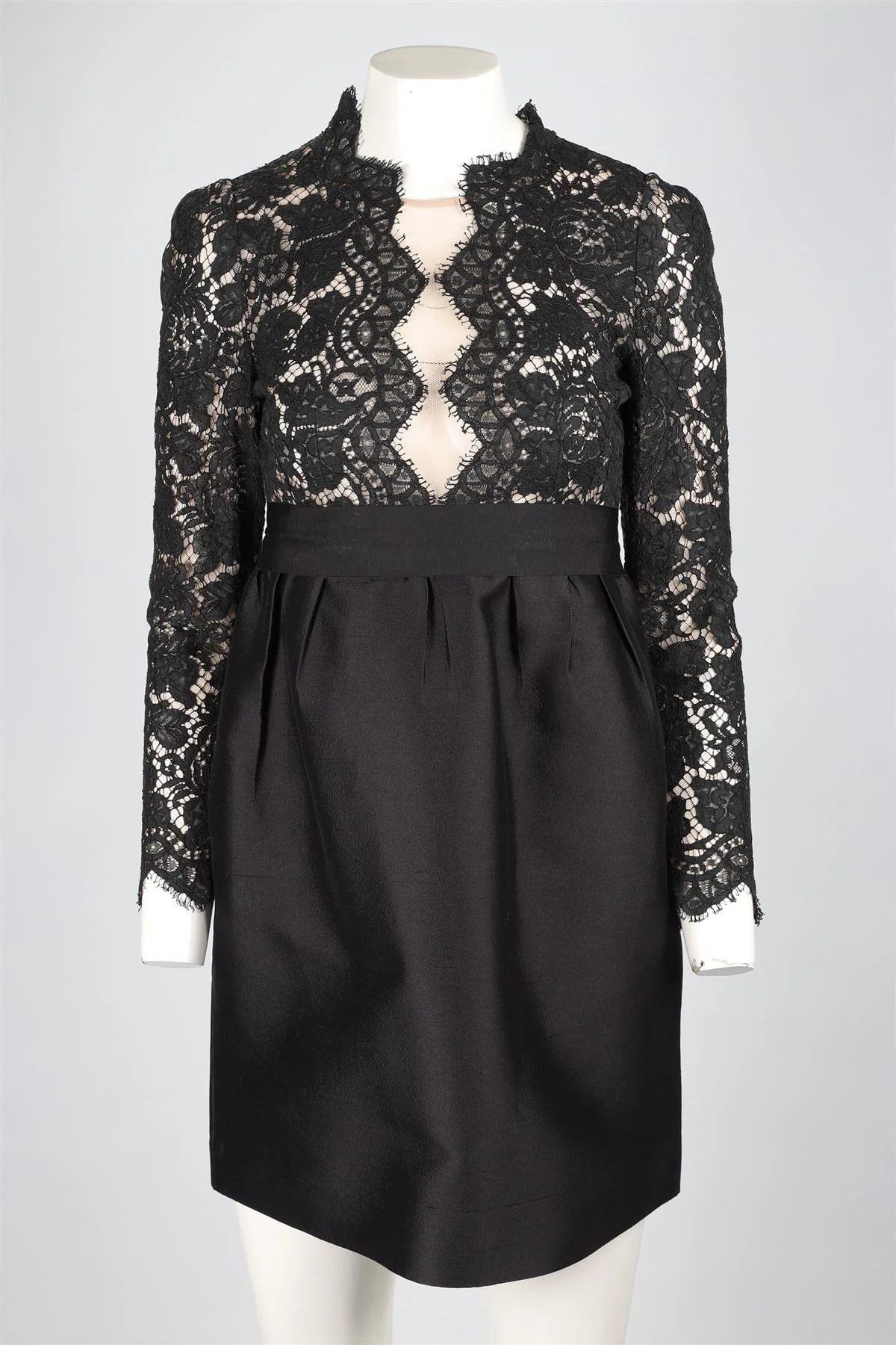 STELLA MCCARTNEY BLACK LACE MINI DRESS IT 40 UK 8 - Image 2