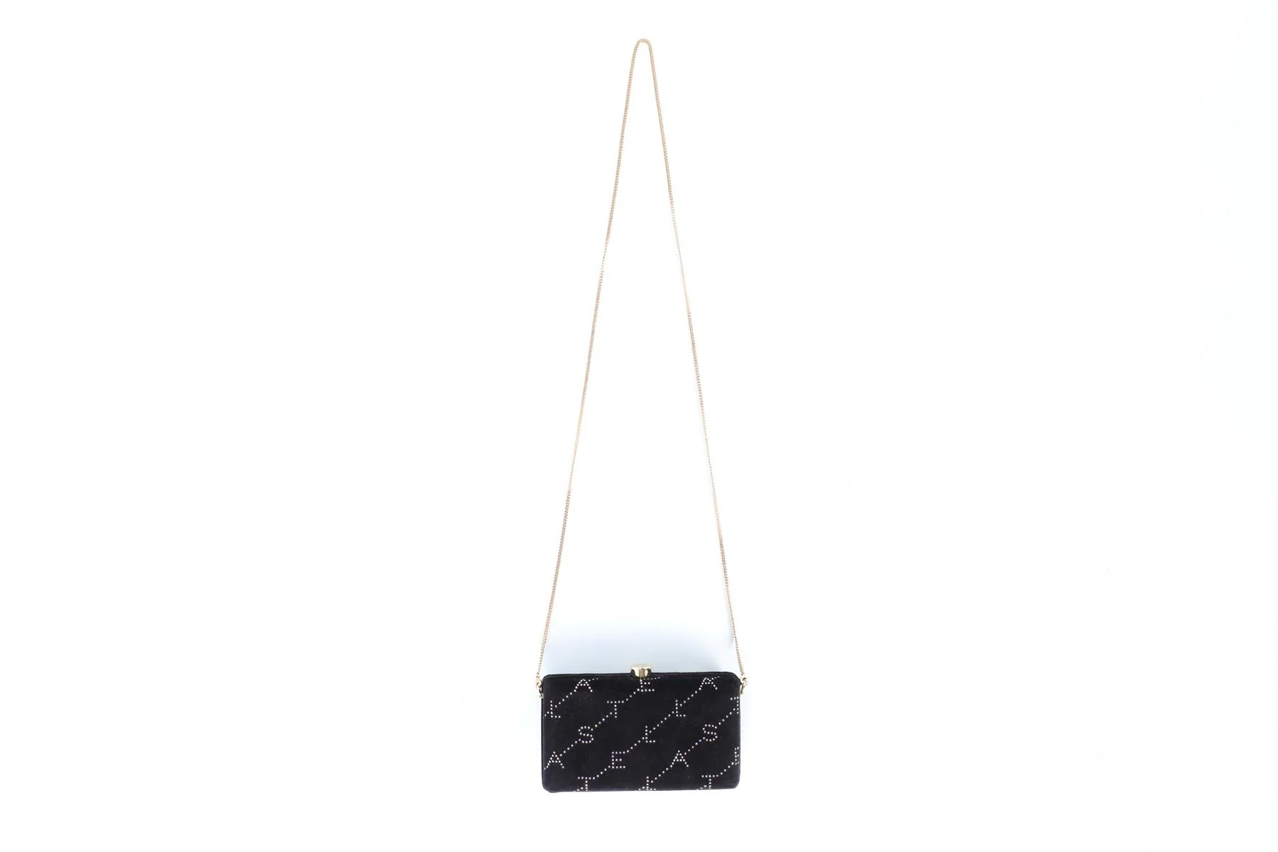 STELLA MCCARTNEY BLACK VELVET CLUTCH - Image 3