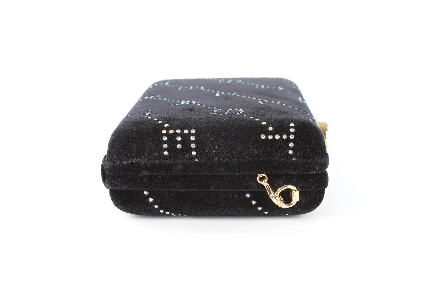 STELLA MCCARTNEY BLACK VELVET CLUTCH - Image 5
