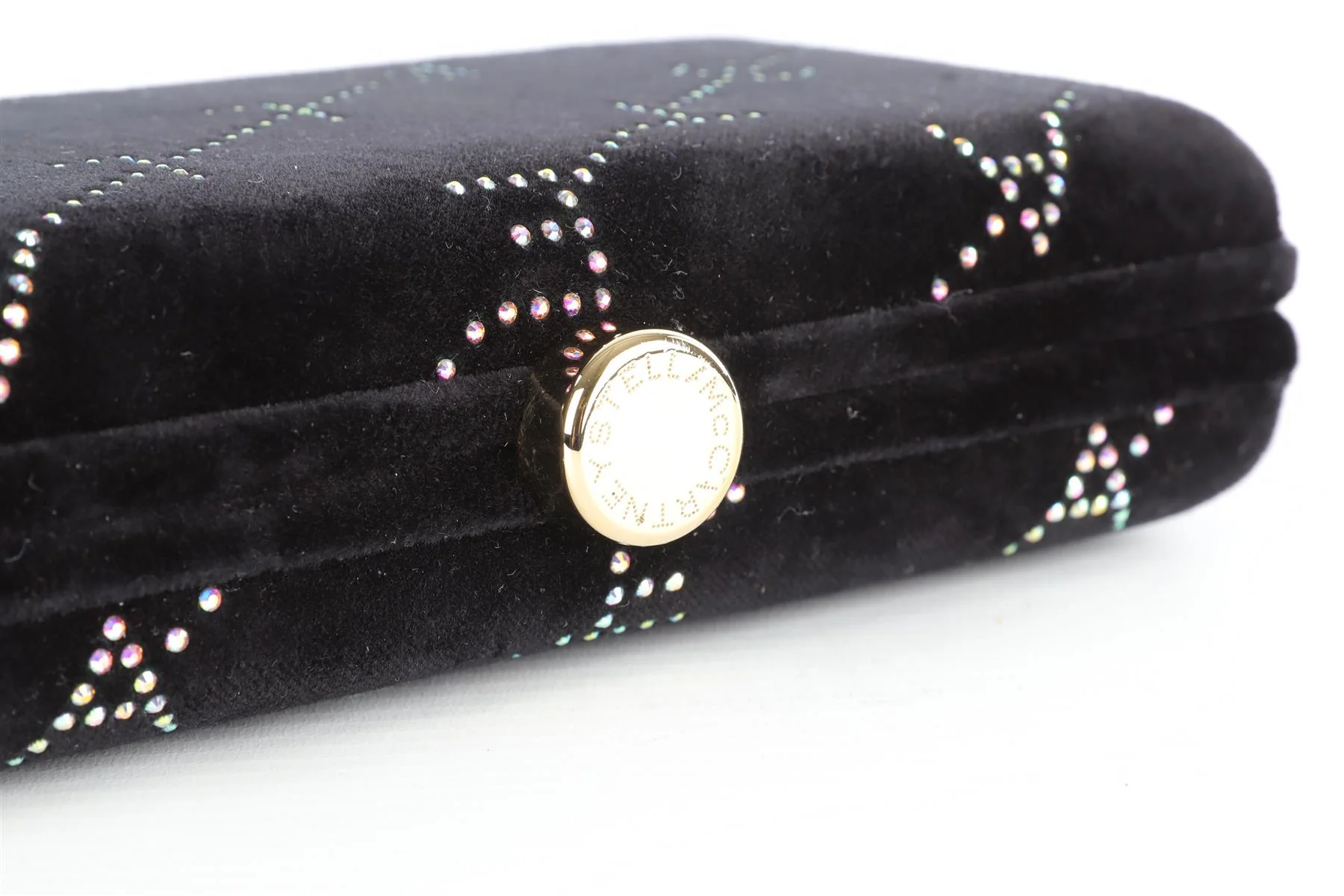STELLA MCCARTNEY BLACK VELVET CLUTCH - Image 9