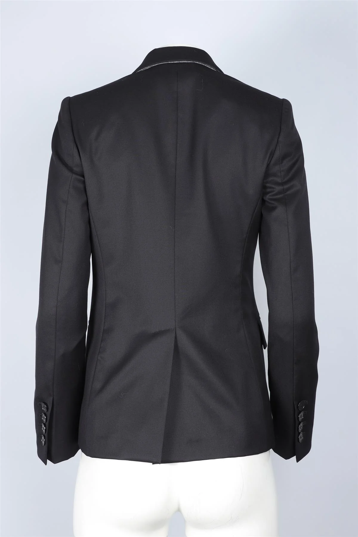 STELLA MCCARTNEY BLACK WOOL BLAZER IT 36 UK 4 - Image 4