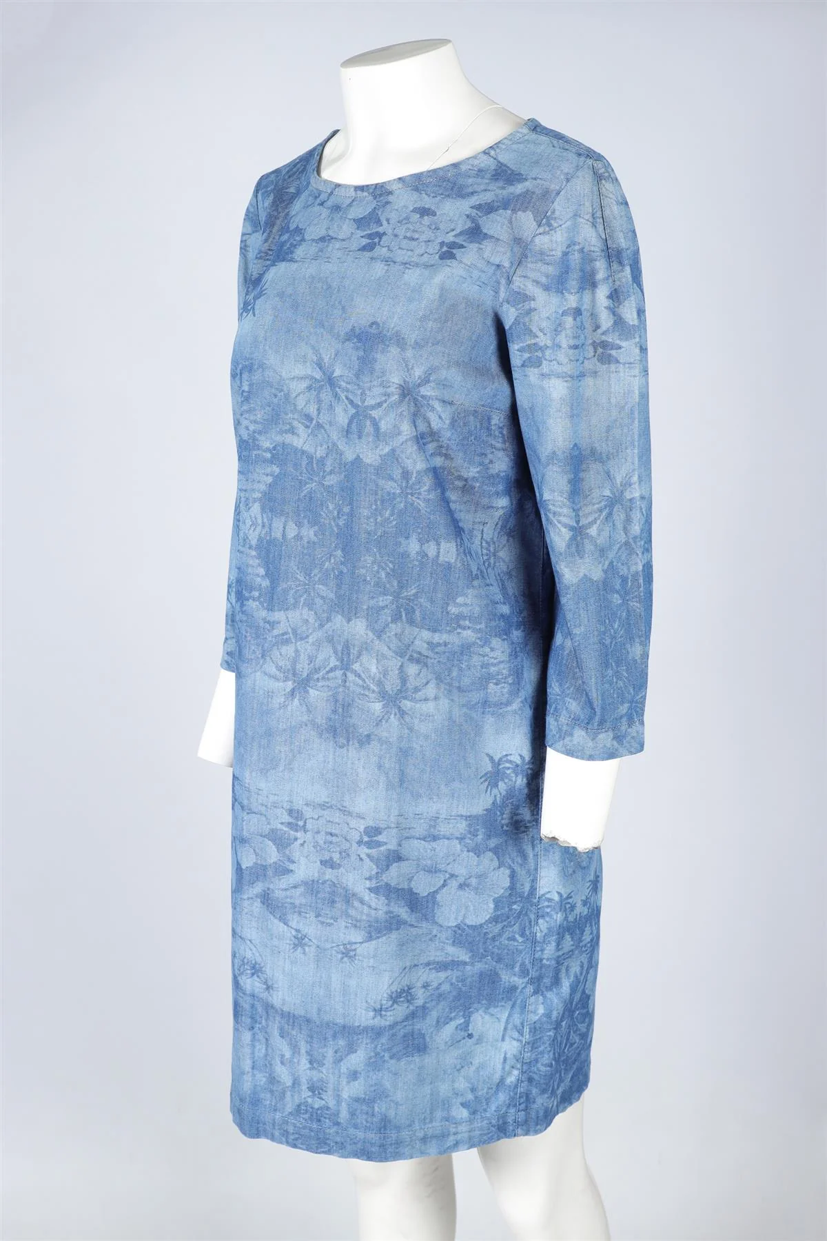 STELLA MCCARTNEY BLUE DENIM MINI DRESS IT 44 UK 12 - Image 3