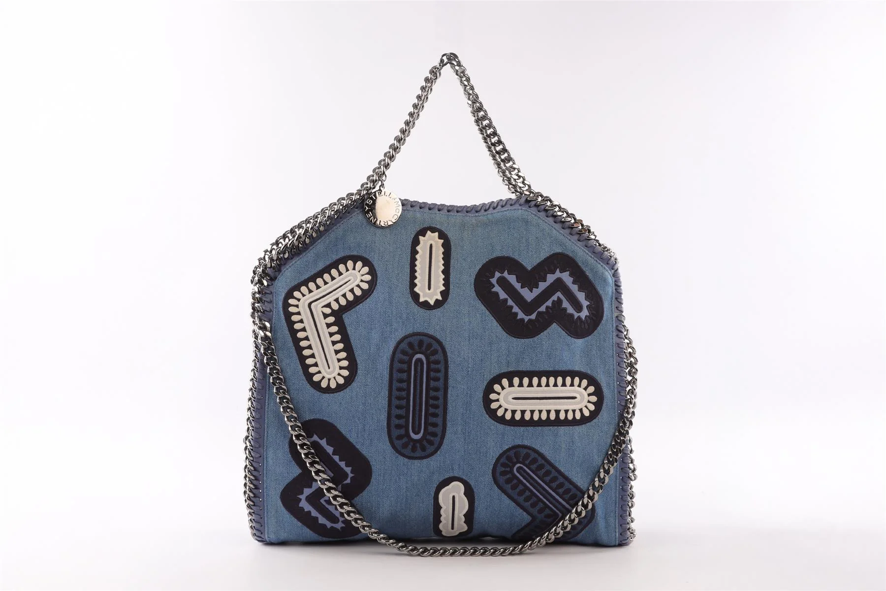 STELLA MCCARTNEY BLUE FALABELLA DENIM SHOULDER BAG - Image 2